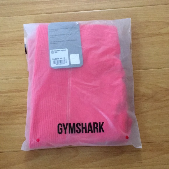 Gymshark ultra seamless leggings neon pink size M - Picture 4 of 5